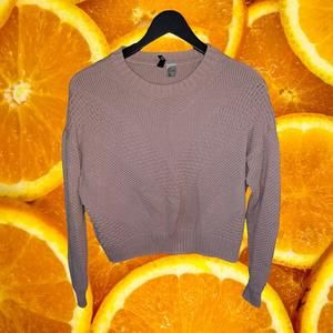 Divided‎ Pink Knit Crew Neck Sweater Size Small